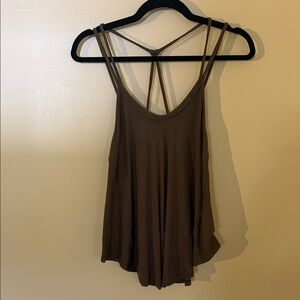 We The Free Brown Double-Strap Swing Tank